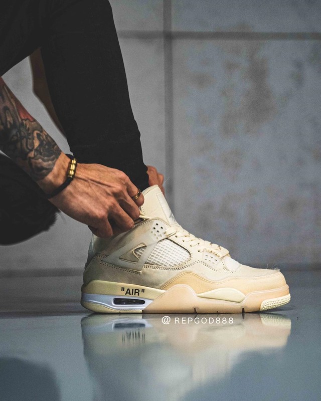Off-White x Air Jordan 4 Sail | CV9388-100 | Grailify